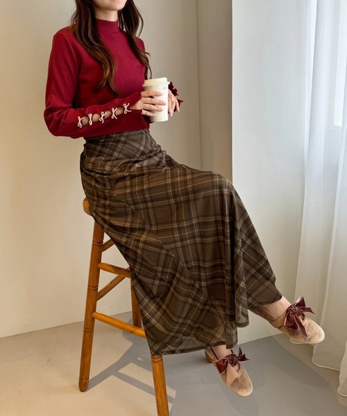 one after another NICE CLAUP（ワンアフターアナザーナイスクラップ）の「リボンカンフーシューズ/WEB限定アイテム（バレエシューズ・レディース・ブラック/ピンクベージュ・LL/S/M/L）」の18枚目の写真