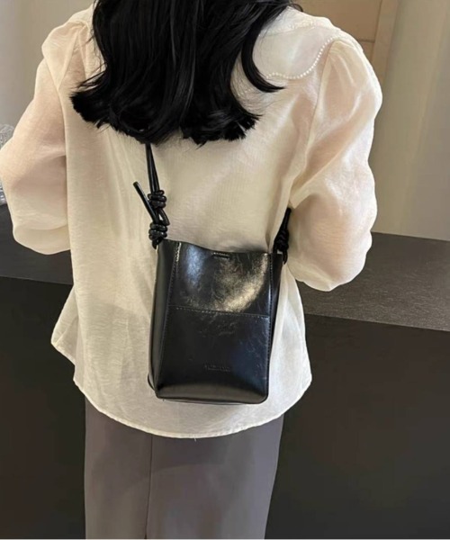 pumpkin port(パンプキンポート)の「サコッシュ 斜め掛けBAG(ショルダーバッグ・レディース・ベージュ/シルバー/アイボリー/ブラック/ブラウン/ゴールド・FREE)」の22枚目の写真