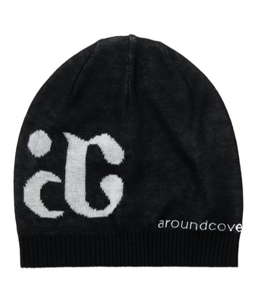 ACOVER(オコボ)の「A'GEM/9 × .kom 『ACOVER/オコボ』 ac logo beanie /ac ロゴ ビーニー(ニットキャップ/ビーニー・メンズ・ブラック・FREE)」の2枚目の写真