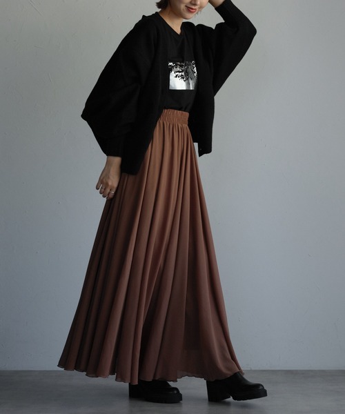 専用　新品　CFCL GATHERED CUPRO スカート　オレンジ　1 専用 新品 CFCL GATHERED CUPRO スカート オレンジ 1 POTTERY