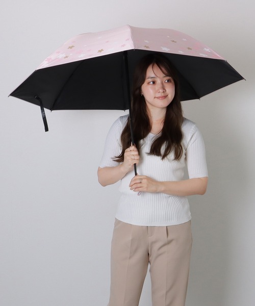 新品【ランバン】晴雨兼用折りたたみ日傘 フラワープリント 大判 Amazon | ムーンバット 【ランバン オン ブルー】 日傘
