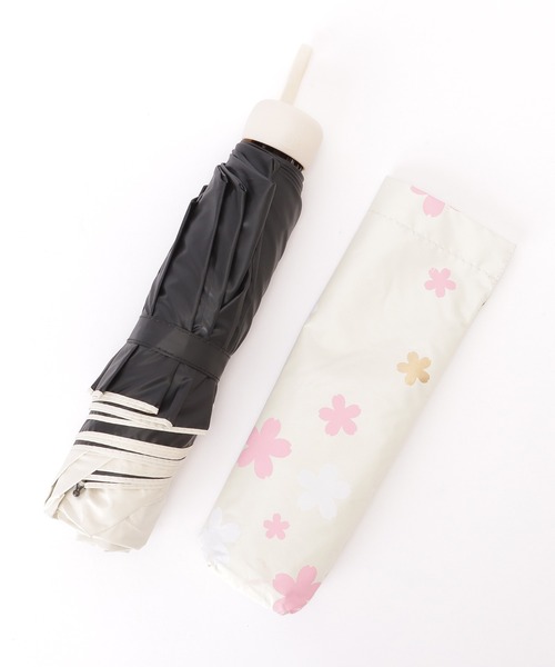 新品【ランバン】晴雨兼用折りたたみ日傘 フラワープリント 大判 セール】フラワー プリント 晴雨兼用 コンパクト 折りたたみ傘