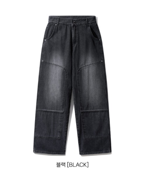 WV PROJECT(ダブリューブイプロジェクト)の「【WV PROJECT】Double block denim pants JNLP7705(デニムパンツ・メンズ・ブラック・L/M/LL)」の9枚目の写真