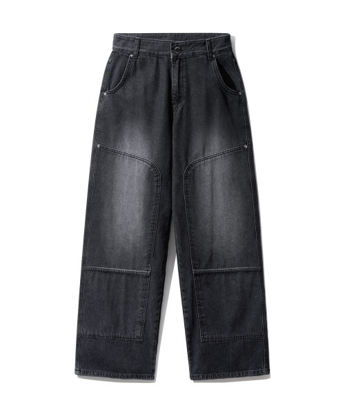 WV PROJECT(ダブリューブイプロジェクト)の「【WV PROJECT】Double block denim pants JNLP7705(デニムパンツ・メンズ・ブラック・L/M/LL)」の11枚目の写真