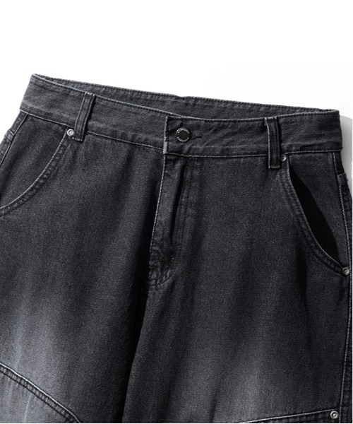 セール】【WV PROJECT】Double block denim pants JNLP7705
