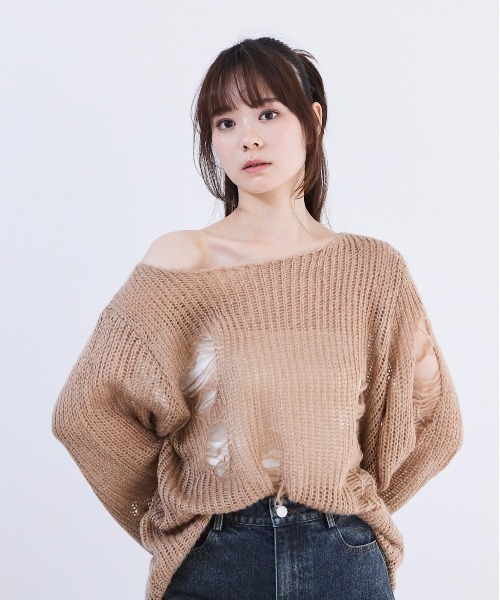 ユニセックス ルーズ セーター 秋冬 hr27 17HR(セブンティーンアワーズ)の「【ユニセックス】ルーズ