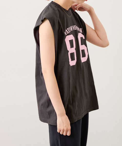 U by SPICK&SPAN（ユーバイスピックアンドスパン）の「【SCREEN STARS/スクリーンスターズ】別注ロゴN/S TEE2（Tシャツ/カットソー・レディース・ライトグレー/ブラック系その他・FREE）」の22枚目の写真