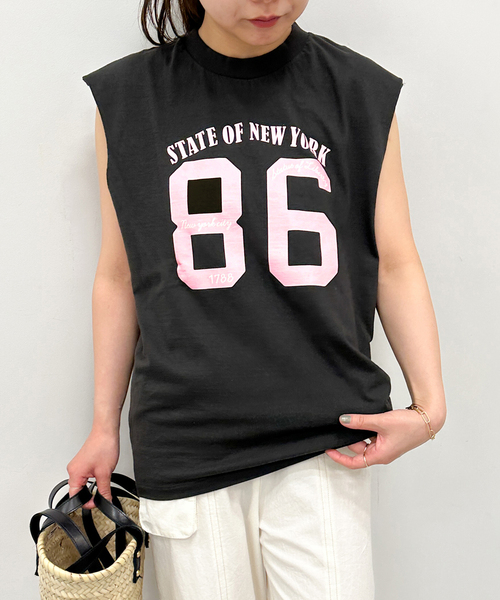 U by SPICK&SPAN（ユーバイスピックアンドスパン）の「【SCREEN STARS/スクリーンスターズ】別注ロゴN/S TEE2（Tシャツ/カットソー・レディース・ライトグレー/ブラック系その他・FREE）」の19枚目の写真