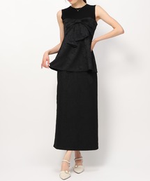 MISCH MASCH（ミッシュマッシュ）の「ペプラムリボントップスセットアップ/MM437401（セットアップ）」