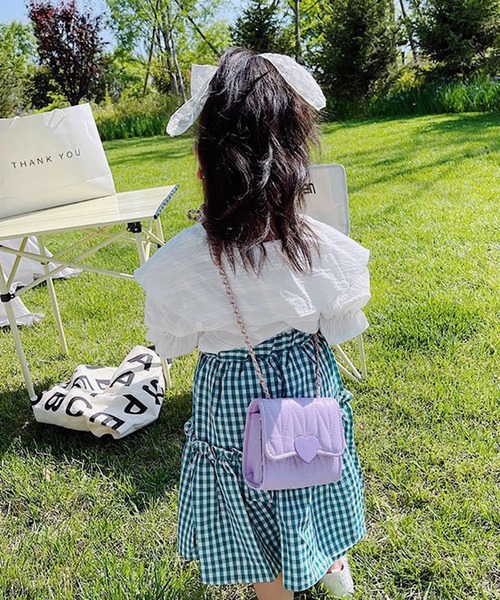 CERCA（チェルカ）の「lulunoix/ハートキルティングショルダーバッグ N15287（ショルダーバッグ・キッズ・ブラック/ピンク/グリーン/ホワイト/パープル・FREE）」の11枚目の写真