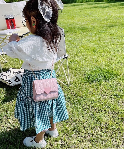 CERCA（チェルカ）の「lulunoix/ハートキルティングショルダーバッグ N15287（ショルダーバッグ・キッズ・ブラック/ピンク/グリーン/ホワイト/パープル・FREE）」の12枚目の写真