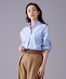 襟付きロングシャツ