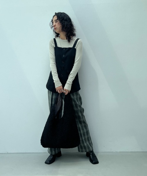 y/m（イム）の「プードルラウンドトートBAG（トートバッグ・レディース・ブラウン/ブラック・FREE）」の8枚目の写真