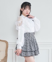 Honey Cinnamon | 肩レースリボンボウタイブラウス(シャツ/ブラウス)