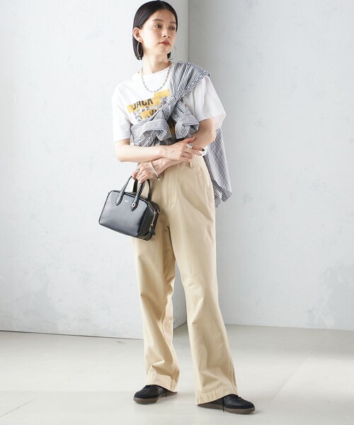 【セール】【SHIPS別注】Odub:〈洗濯機可能〉ワイド チノ パンツ（チノパンツ）｜Odub（オーダブ）