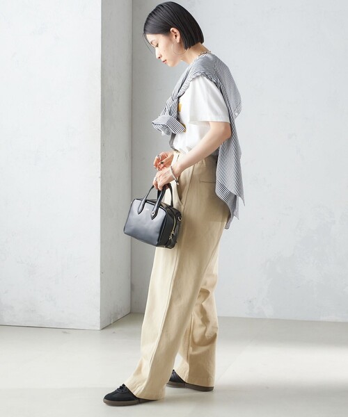 【セール】【SHIPS別注】Odub:〈洗濯機可能〉ワイド チノ パンツ（チノパンツ）｜Odub（オーダブ）