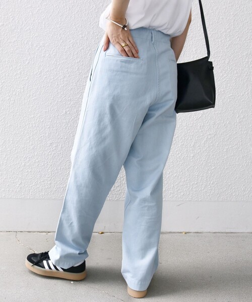 【セール】【SHIPS別注】Odub:〈洗濯機可能〉ワイド チノ パンツ（チノパンツ）｜Odub（オーダブ）