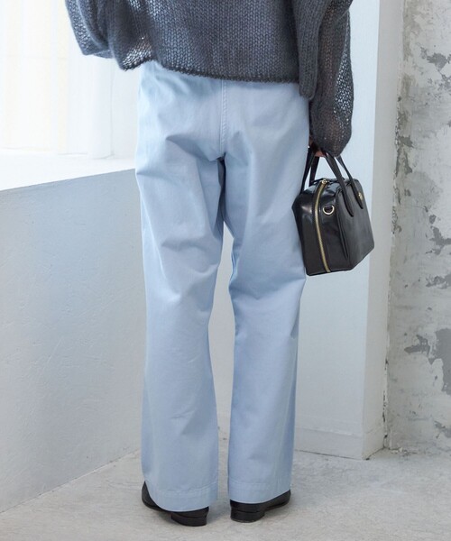 【セール】【SHIPS別注】Odub:〈洗濯機可能〉ワイド チノ パンツ（チノパンツ）｜Odub（オーダブ）