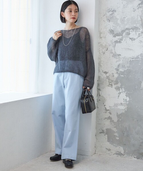 【セール】【SHIPS別注】Odub:〈洗濯機可能〉ワイド チノ パンツ（チノパンツ）｜Odub（オーダブ）