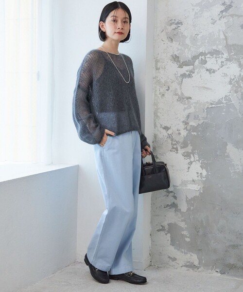 【セール】【SHIPS別注】Odub:〈洗濯機可能〉ワイド チノ パンツ（チノパンツ）｜Odub（オーダブ）