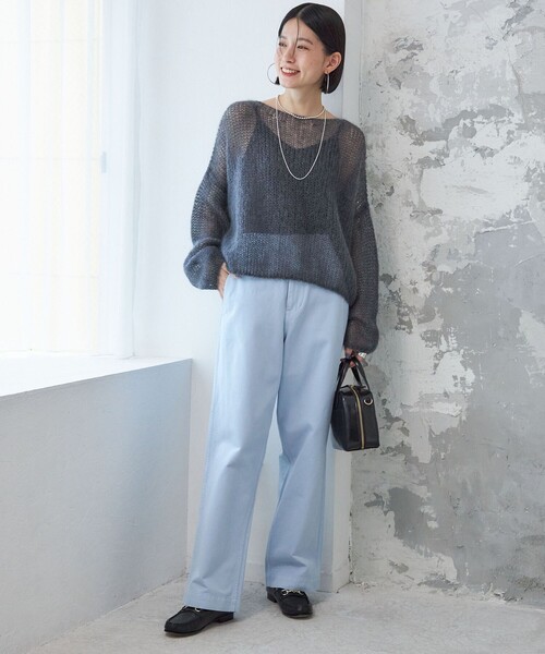 【セール】【SHIPS別注】Odub:〈洗濯機可能〉ワイド チノ パンツ（チノパンツ）｜Odub（オーダブ）