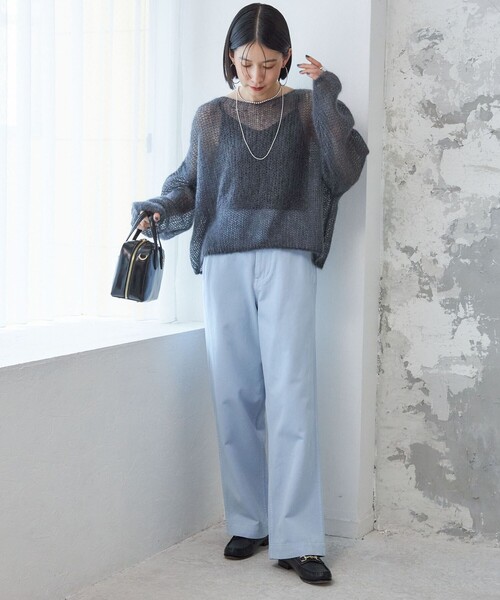 【セール】【SHIPS別注】Odub:〈洗濯機可能〉ワイド チノ パンツ（チノパンツ）｜Odub（オーダブ）