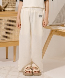 URBAN CHERRY | 【さらっと触感】ワッフルサイドリングボタンデザインストレートパンツ(その他パンツ)