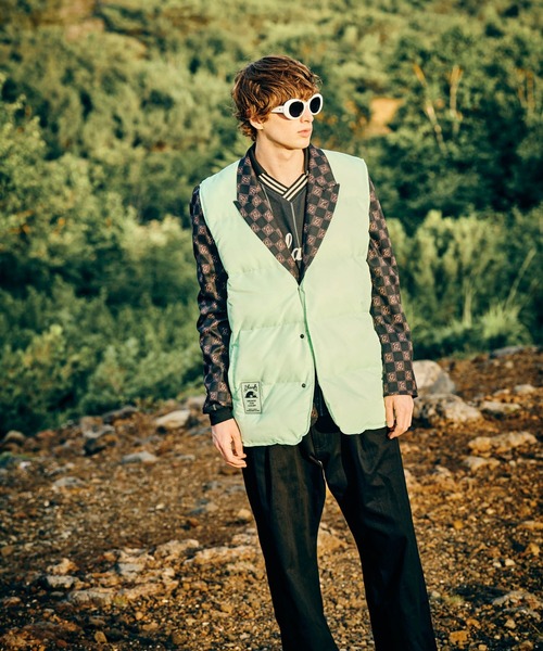 glamb（グラム）の「Additional Padded Vest / アディショナルパデッドベスト（ダウンベスト・メンズ・ブラック/ブラウン/ミント・S/M/L）」の11枚目の写真