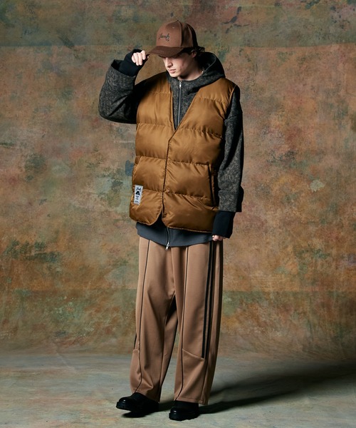 glamb（グラム）の「Additional Padded Vest / アディショナルパデッドベスト（ダウンベスト・メンズ・ブラック/ブラウン/ミント・S/M/L）」の19枚目の写真