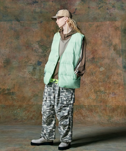 glamb（グラム）の「Additional Padded Vest / アディショナルパデッドベスト（ダウンベスト・メンズ・ブラック/ブラウン/ミント・S/M/L）」の16枚目の写真