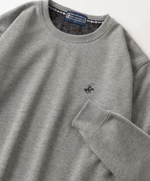 【BEVERLY HILLS POLO CLUB/ビバリーヒルズポロクラブ】ブランドロゴ ワンポイントロゴ刺繍デザイン  ワイドシルエット クルーネックスウェット/裏シャギーボア