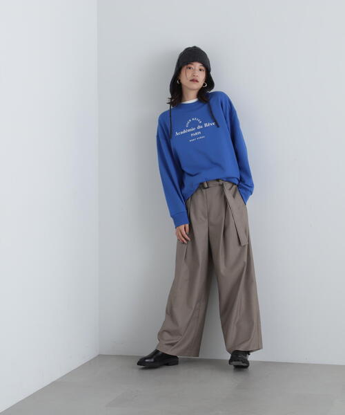 N.（N. Natural Beauty Basic）（エヌエヌナチュラルビューティーベーシック）の「◆プリントスウェット（スウェット・レディース・杢グレー/ロイヤルブルー・MEDIUM）」の21枚目の写真