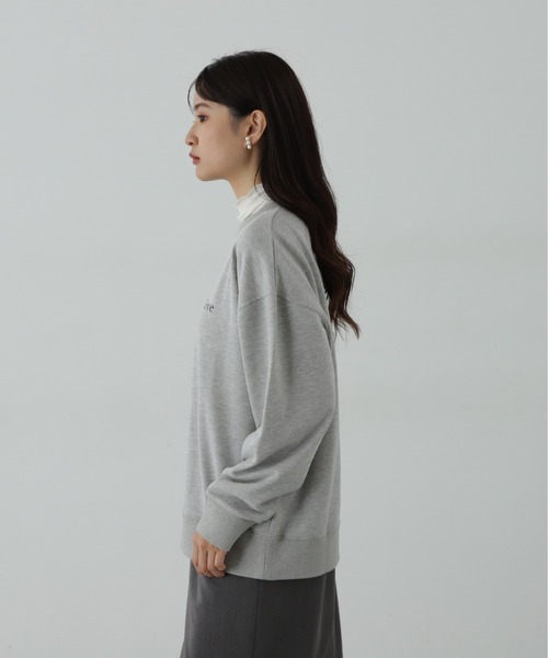 N.（N. Natural Beauty Basic）（エヌエヌナチュラルビューティーベーシック）の「◆プリントスウェット（スウェット・レディース・杢グレー/ロイヤルブルー・MEDIUM）」の11枚目の写真