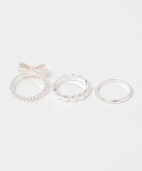 FOREVER 21(フォーエバー トゥエンティーワン)の「3セットリング13号(リング・レディース・シルバー・FREE)」の2枚目の写真
