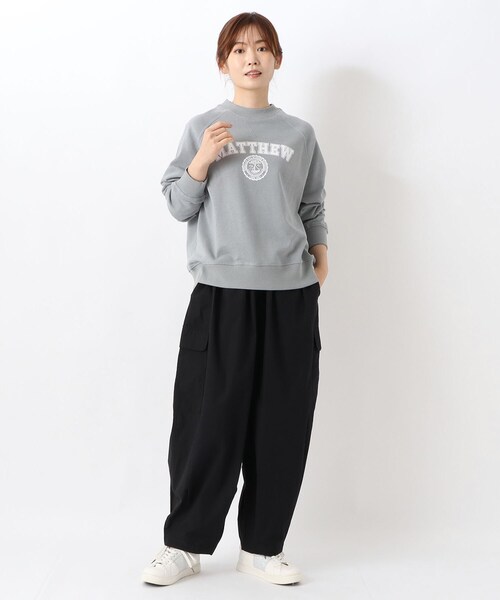 one'sterrace(ワンズテラス)の「ポプリン コクーンカーゴパンツ(その他パンツ・レディース・カーキ系5/ブラック系8・02)」の12枚目の写真