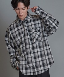 NO ID. | ms5826- ﾈｸﾀｲ付ﾁｪｯｸSH シャツ(シャツ/ブラウス)