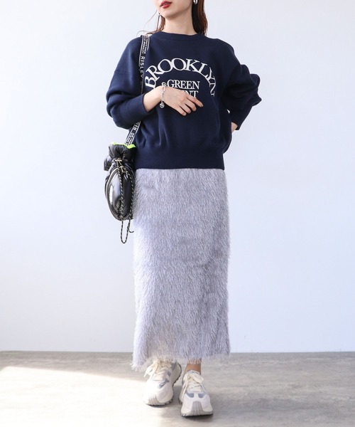 Cepica（セピカ）の「スウェットライクワイドプルオーバー（スウェット・レディース・ネイビー/グレー・FREE）」の11枚目の写真