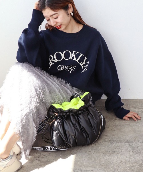 Cepica（セピカ）の「スウェットライクワイドプルオーバー（スウェット・レディース・ネイビー/グレー・FREE）」の8枚目の写真