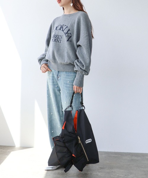 Cepica（セピカ）の「スウェットライクワイドプルオーバー（スウェット・レディース・ネイビー/グレー・FREE）」の7枚目の写真