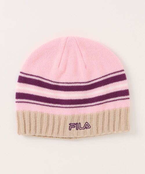 セール】FILA/フィラ キッズ ビーニー ニット帽 FLK STRIPE BEANIE