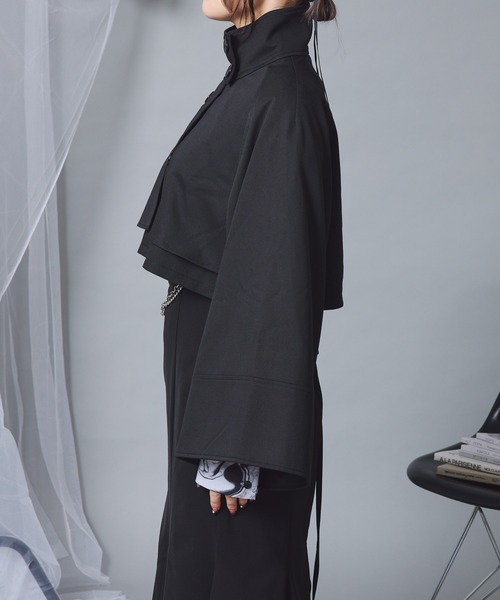 【Mavie..7】スタンドカラーショートトレンチ Mavie..7】スタンドカラーショートトレンチ | Remind me and