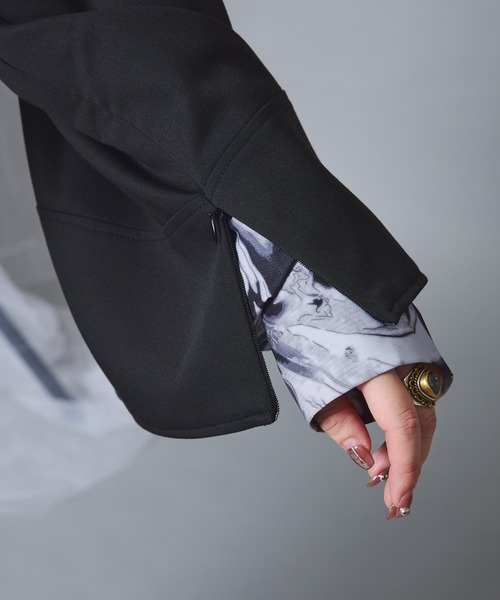 Mavie..7（メヴィセットゥ）の「【Mavie..7】スタンドカラーショートトレンチ（ワンピース・レディース・ブラック・FREE）」の22枚目の写真