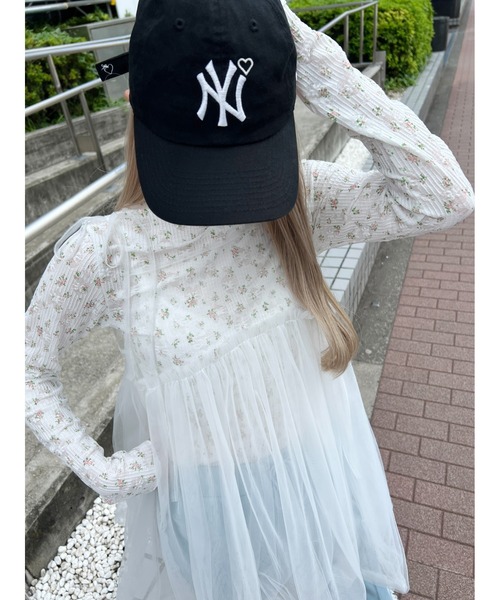セール】【PHILLY】リトルフラワーハイネックトップス（Tシャツ