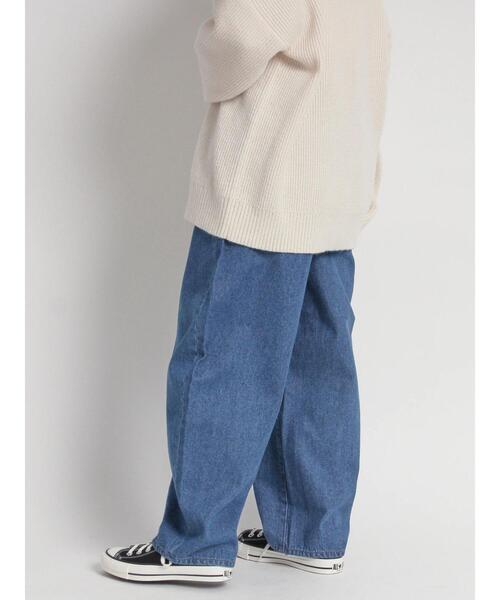 sm2rhythm（サマンサモスモスリズム）の「カーブデニムパンツ（その他パンツ・レディース・ブラック/ネイビー・M/L）」の3枚目の写真