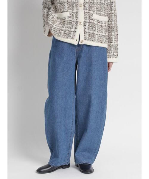 sm2rhythm（サマンサモスモスリズム）の「カーブデニムパンツ（その他パンツ・レディース・ブラック/ネイビー・M/L）」の4枚目の写真