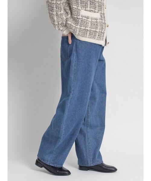 sm2rhythm（サマンサモスモスリズム）の「カーブデニムパンツ（その他パンツ・レディース・ブラック/ネイビー・M/L）」の5枚目の写真