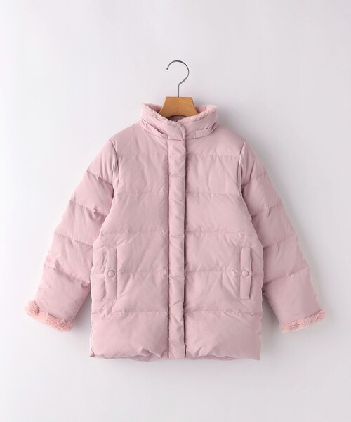 SHIPS（シップス）の「SHIPS KIDS:90cm /〈手洗い可能〉リバティ リサイクル ロング ダウン（ダウンジャケット/コート・キッズ・ネイビー/ピンク・90）」の10枚目の写真