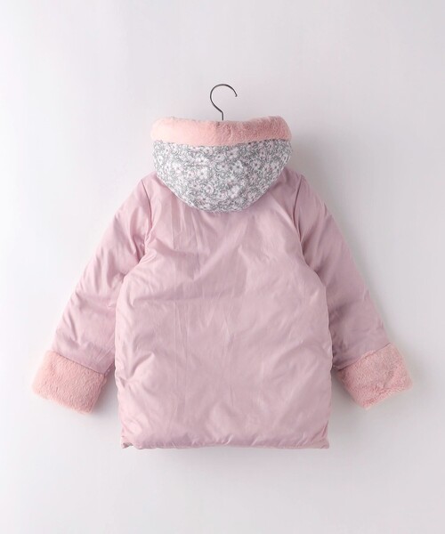 SHIPS（シップス）の「SHIPS KIDS:90cm /〈手洗い可能〉リバティ リサイクル ロング ダウン（ダウンジャケット/コート・キッズ・ネイビー/ピンク・90）」の11枚目の写真