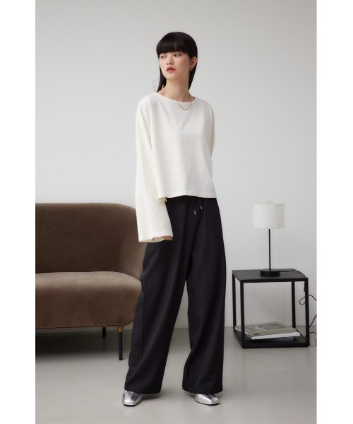 AZUL by moussy(アズールバイマウジー)の「メッシュスリーブTシャツ(Tシャツ/カットソー・レディース・イエロー/オフホワイト/ブラック・FREE)」の6枚目の写真