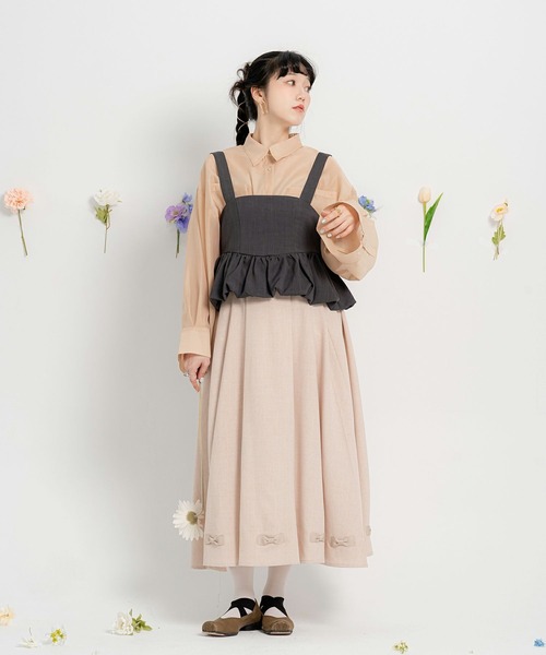 miolite（ミオライト）の「バックル バルーン ビスチェ miolite（シャツ/ブラウス・レディース・グレー/グレイッシュベージュ・M）」の22枚目の写真
